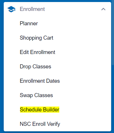 Enrollment Schedule Builder